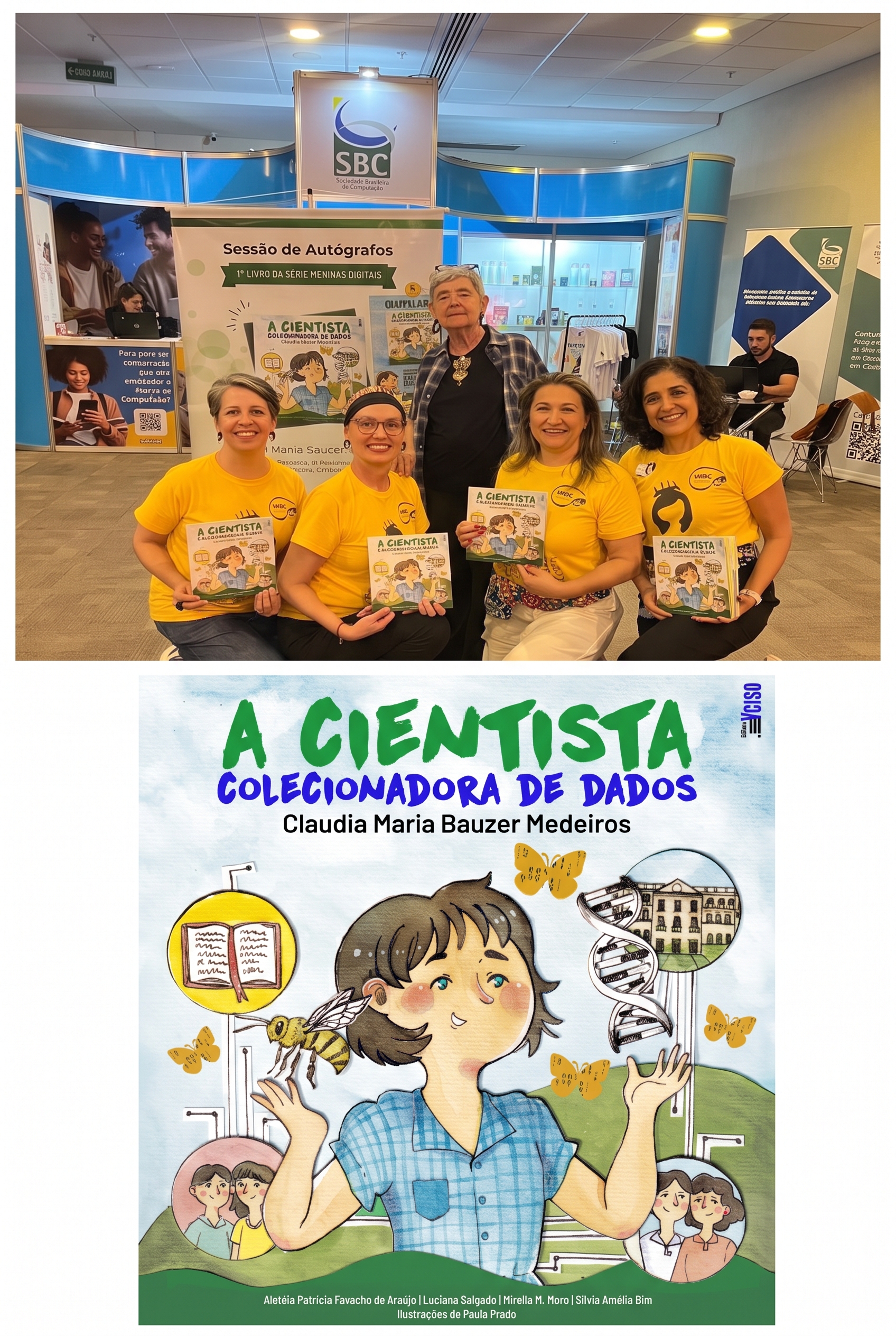 Professora Aletéia Araújo e o livro infantil sobre Claudia Bauzer Medeiros