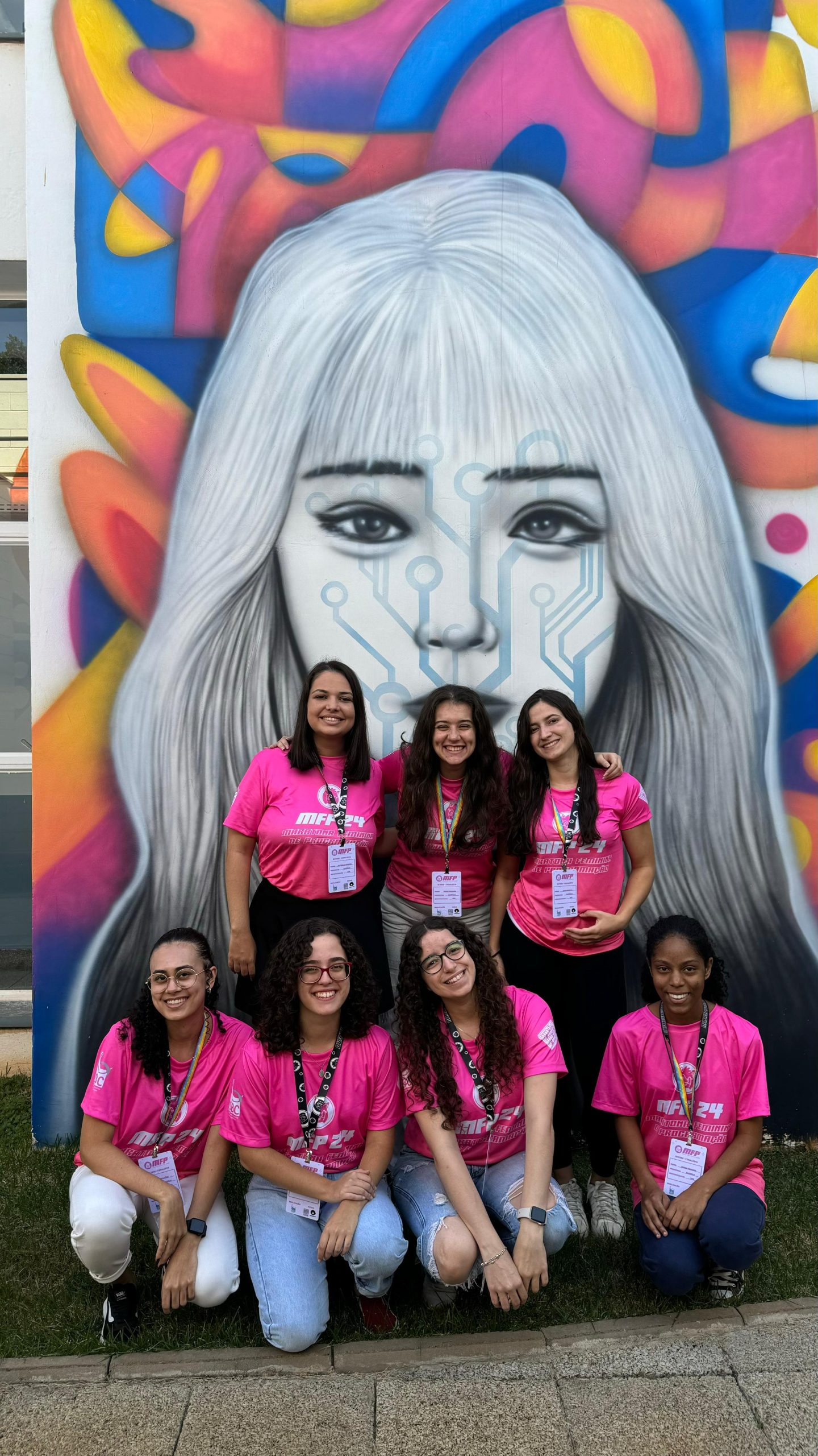 Delegação de alunas da UnB na Maratona Feminina de Programação 2024
