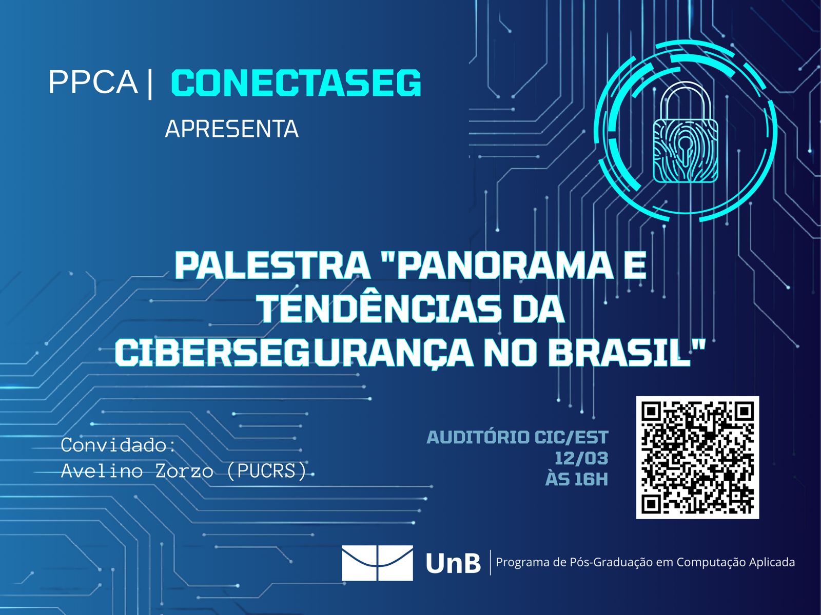 Palestra Prof. Avelino Zorzo sobre Cibersegurança